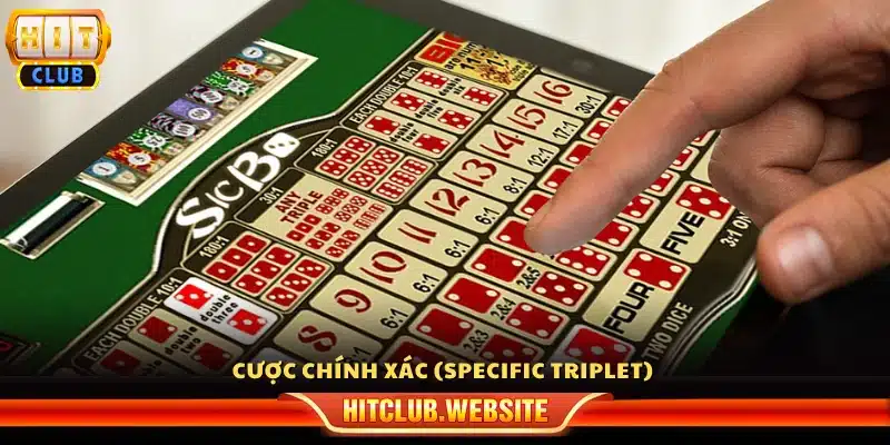 Kiểu đặt cược chính xác (Specific Triplet)